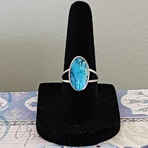 Turquoise Split Shank Ring